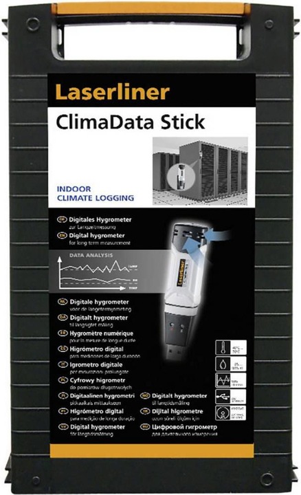 Produktbild Laserliner Luftfeuchtemessgerät (Hygrometer) ClimaData Stick