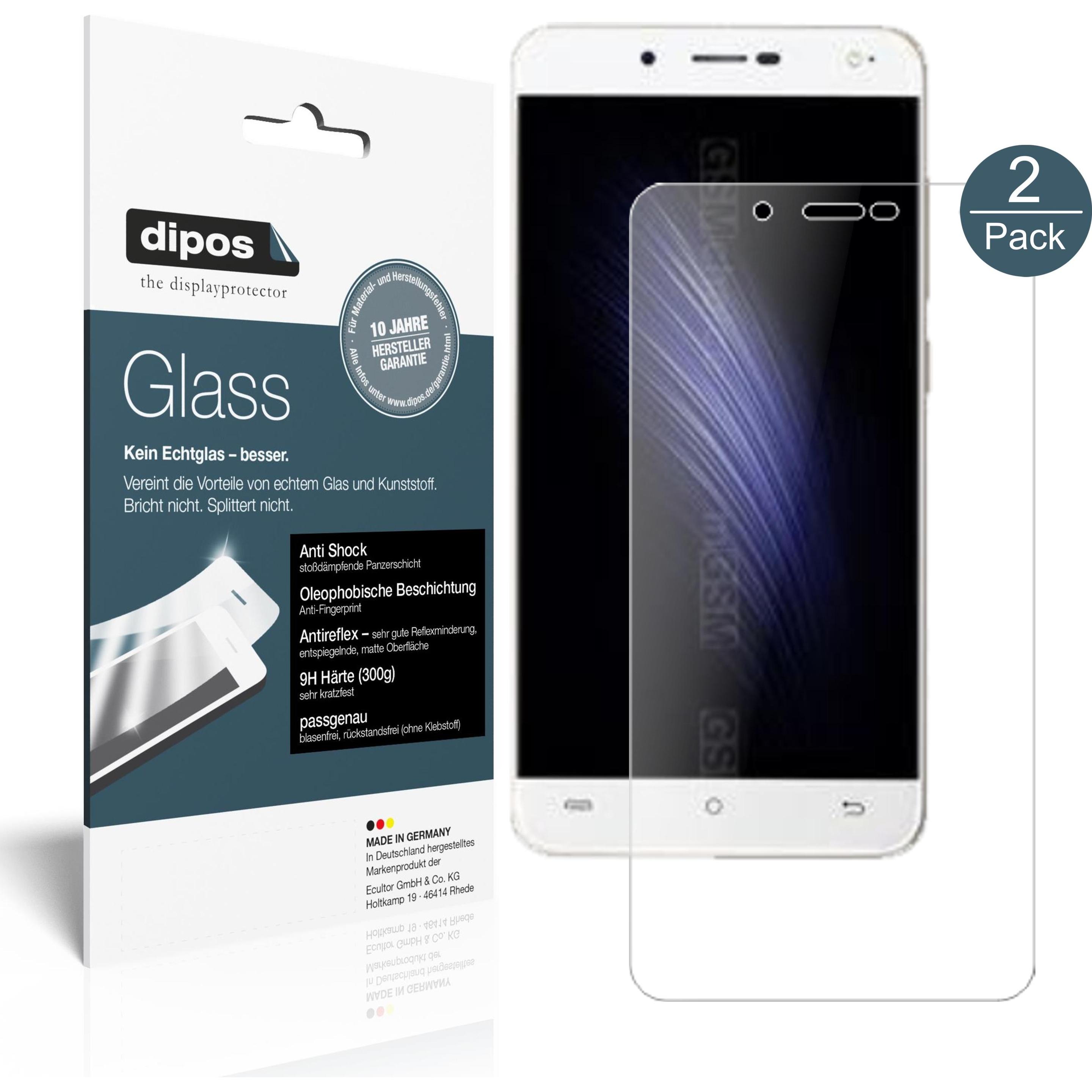 Thumbnail - Dipos Displayschutz Anti-Shock (2 Stück, Cubot Rainbow 2), Smartphone Schutzfolie, Transparent
