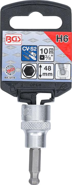 Image du produit BGS Douille à embouts | 10 mm (3/8") | six pans intérieurs avec tête sphérique 6 mm (10mm)
