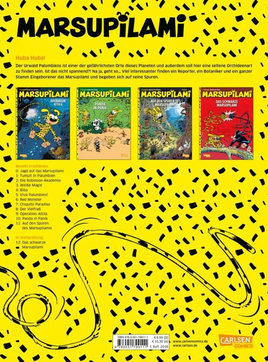 Produktbild Marsupilami 11: Auf den Spuren des Marsupilamis (Deutsch, André Franquin, 2018)