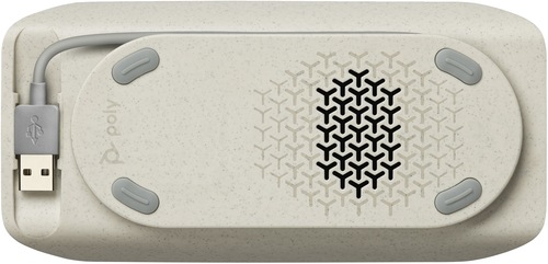 Actual product image Poly HP Sync 10-M Microsoft Teams Certified Speakerphone, PC, Silver, 0.715 m, IP64, Windows 10, 100