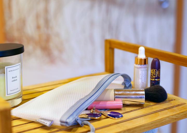 Image du produit Idena Pochette zippée DL Mesh blanc (DL, 1x)