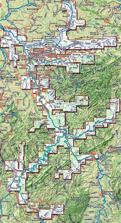 Produktbild TourenAtlas Wasserwandern 03. Rhein-Mosel 75000