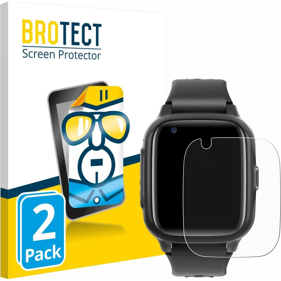 BROTECT Pellicola Trasparente, Pellicola protettiva per smartwatch, Trasparente