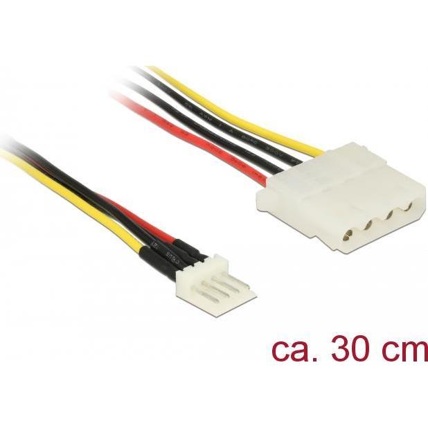Delock Netzteil interne Stromversorgung, 4-polig (W) bis 4-Pin-Mini-Stromversorgungsstecker (M), Interne Kabel (PC)