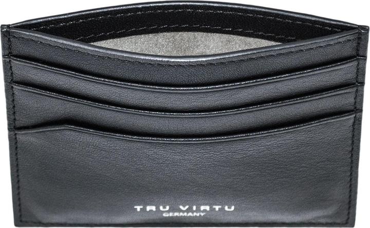 Actual product image Tru Virtu Card Case Soft Nappa Black