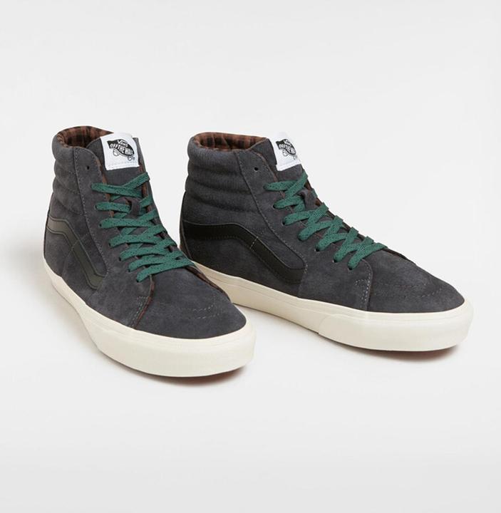 Produktbild Vans Sk8-Hi Pig Suede Plaid Gray/Black (43)