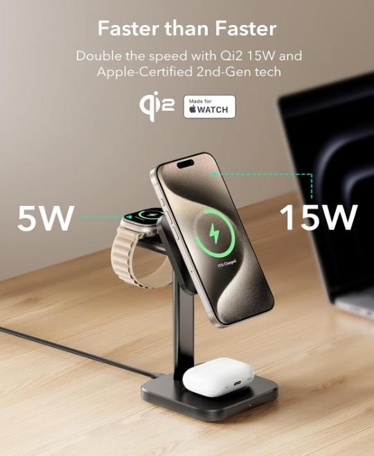 Actual product image ESR HALOLOCK - 3in1 Charging Set (15 W)