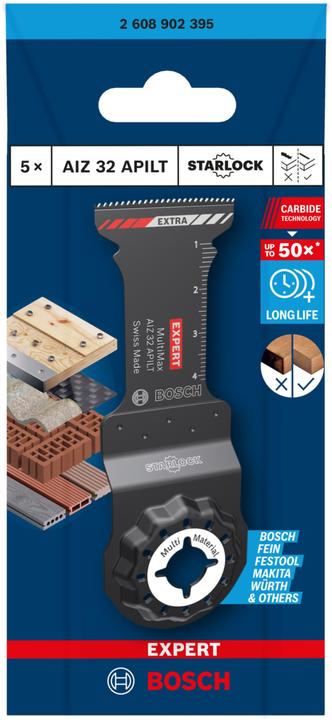 Productafbeelding Bosch Professional Zubehör EXPERT MultiMax AIZ 32 APILT mesje voor multifunctioneel gereedschap, 10 stuks.