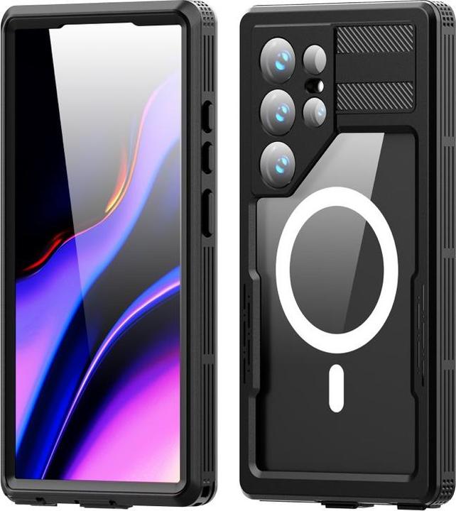 Actual product image Redpepper Samsung Galaxy S24 Ultra - IP68 Mars Series Wasserdichtes Outdoor Case mit MagSafe schwarz (Samsung Galaxy S24 Ultra)