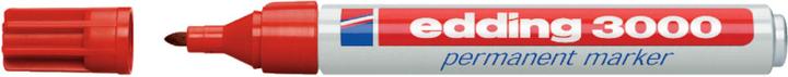 Actual product image Edding 3000 permanent marker, assorted colours 1.5 - 3.0 mm, 4 pcs. (colour assorted, 3 mm, 4 x)