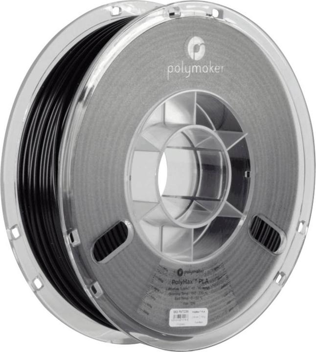 Produktbild Polymaker PA06011 PolyMAX Tough Filament Tough PLA hohe Steifigkeit, hohe Zugfes (Tough PLA, 2.85 mm, 750 g, Schwarz)