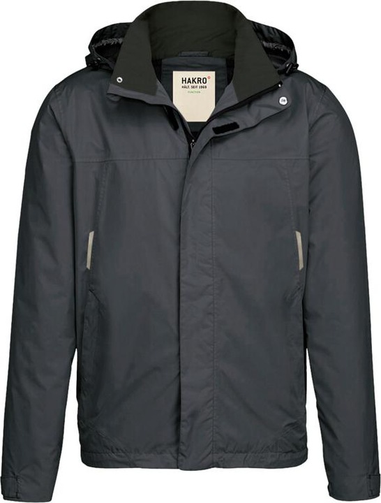 Actual product image Hakro Men's Rain Jacket No.862 anthracite, size S (S)