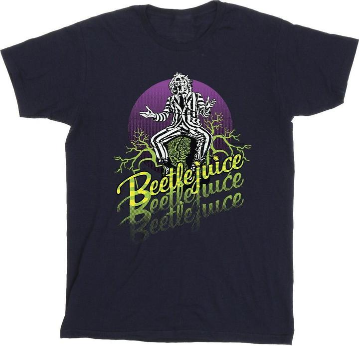 Produktbild Beetlejuice Lila Kreis TShirt (4XL)