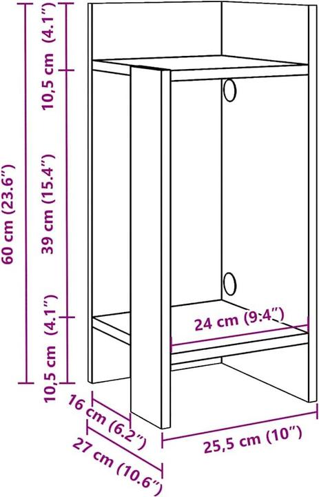 Image du produit vidaXL Beistelltisch