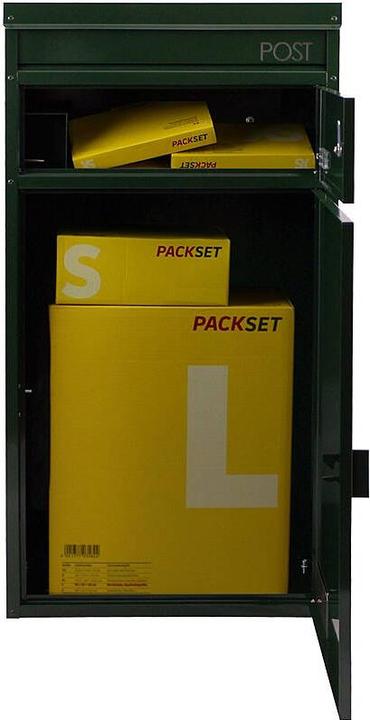 Productafbeelding SafePost 65 Brievenbus met pakketvak racinggreen