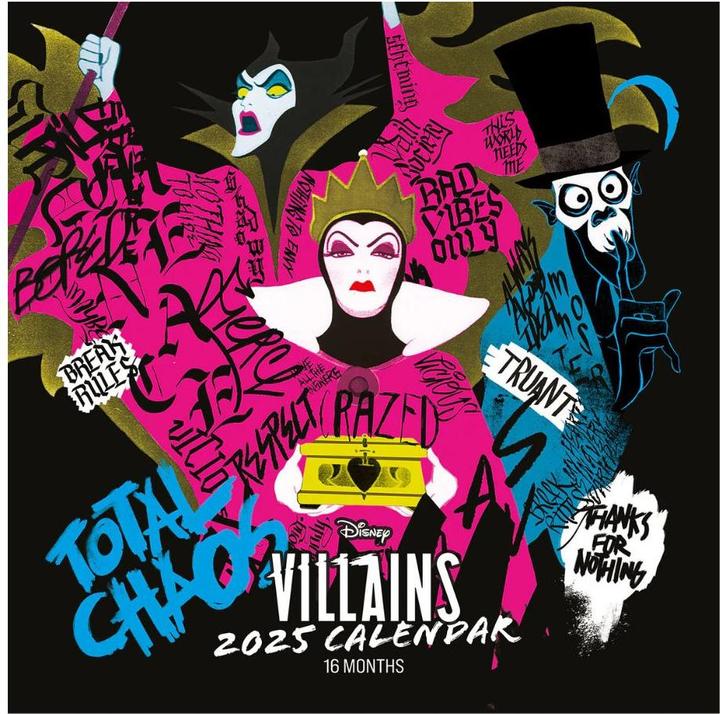 Immagine prodotto Calendario opuscolo Disney Villains 2025 30X30