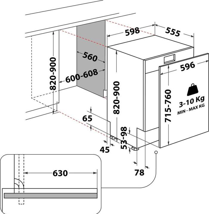 Actual product image Whirlpool W7I HP40 L