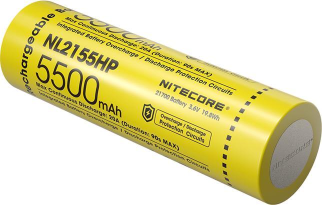 Nitecore NL2155HP 5500mAh 21700 High Performance Rechargeable Li ion Battery (21700)