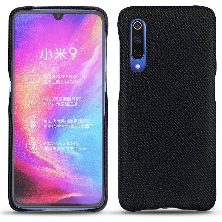 Noreve Lederschutzhülle (Xiaomi Mi 9), Smartphone Hülle, Schwarz