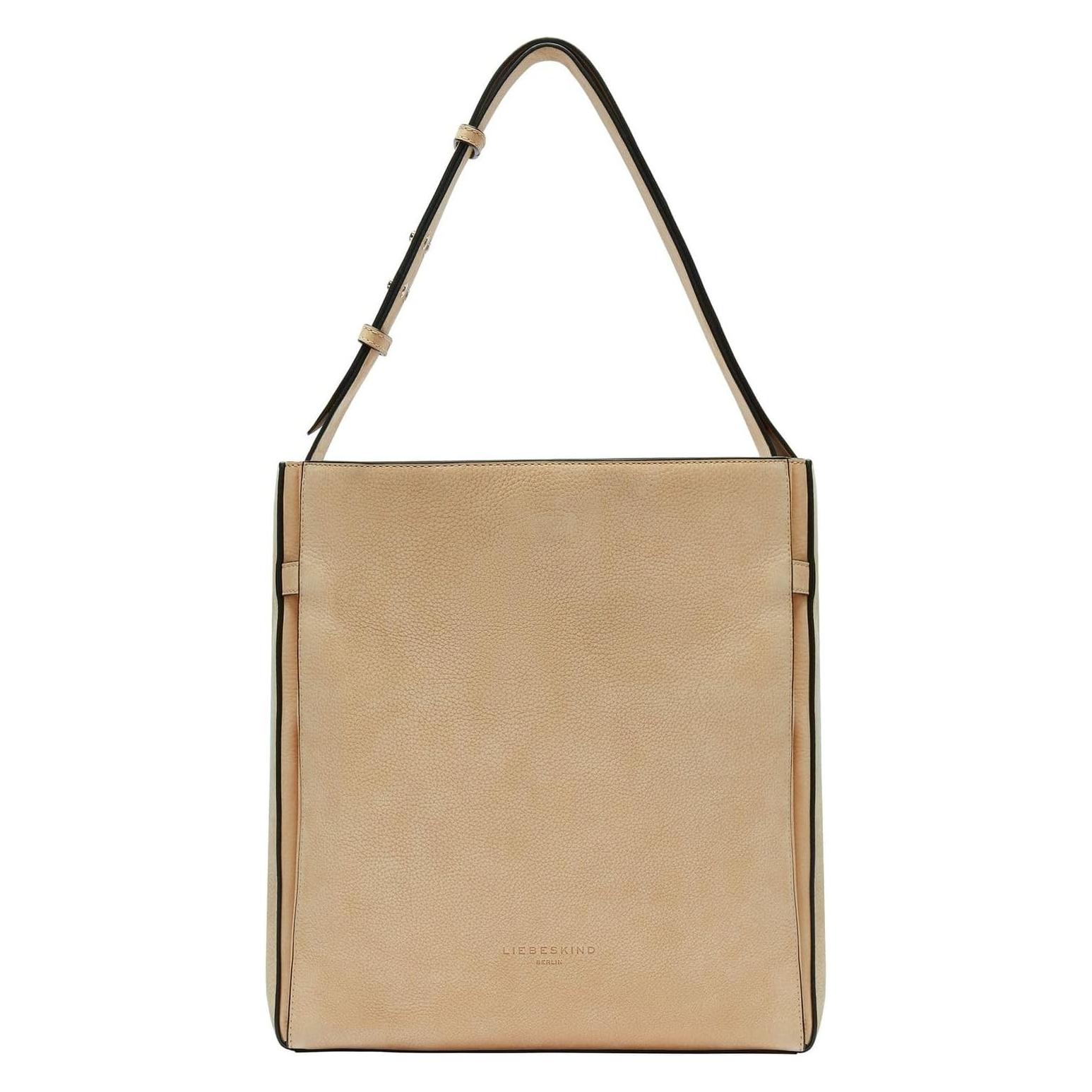 Liebeskind Berlin, Damen, Handtasche, Hobo L-Hilla Nubuk-beige Dames Landstrijker, Beige