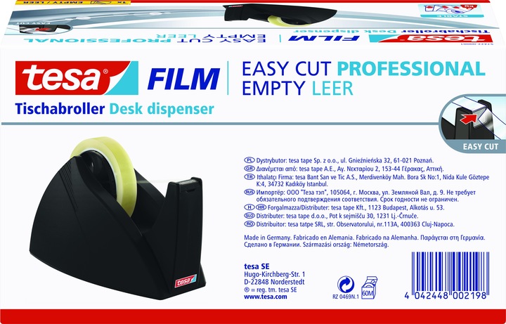 Immagine prodotto tesa EASY CUT PROFESSIONAL Stabile dispenser da tavolo per rotoli di tesafilm di grandi dimensioni