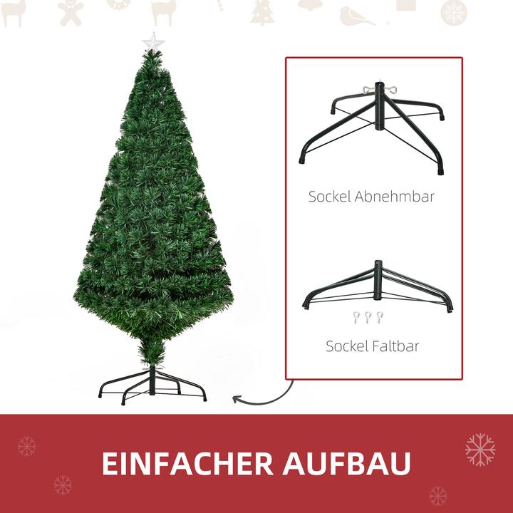 Produktbild Homcom Weihnachtsbaum inklusive Metallständer (150 cm)