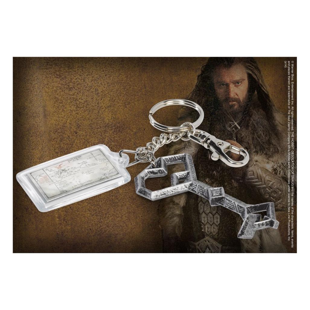 Noble Collection, Unisex, Sleutelhanger, Metalen Sleutel Van Thorin Van De Hobbit, Zilver