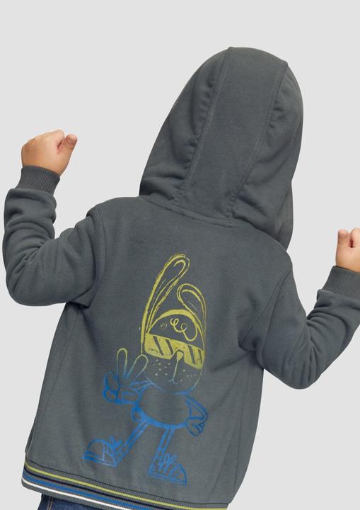 Produktbild s.Oliver Sweatshirt Jacke Sweatshirt-Jacke mit grossem Rückenprint (92)