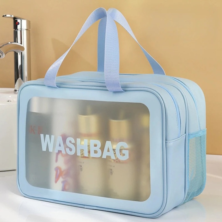 Only-Bags.Store Nass-Trocken-Trennung Schminktasche tragbare Kulturtasche Reise Essentials grosse Kapazität