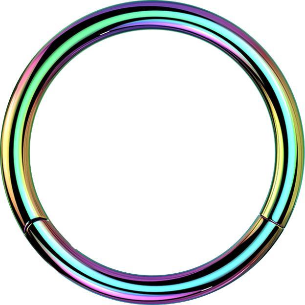 Image du produit Star Piercing Micro anneau segment pliable couleur (Acier chirurgical 316L)