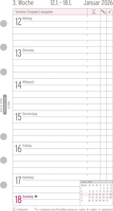 Produktbild Chronoplan Wochenplan (Spezial, Deutsch)