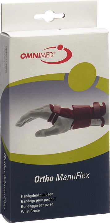 Actual product image Omnimed Ortho Manu Flex wrist brace right black (L)