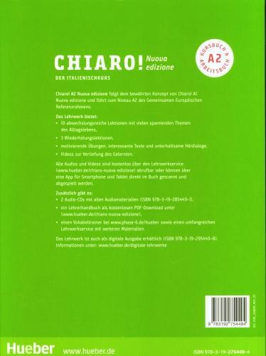 Immagine prodotto Chiaro! A2 - Nuova edizione. Il corso di italiano - corso e libro di lavoro con audio e video (Italiano, Giulia de Savorgnani, Cinzia Cordera Alberti, 2021)
