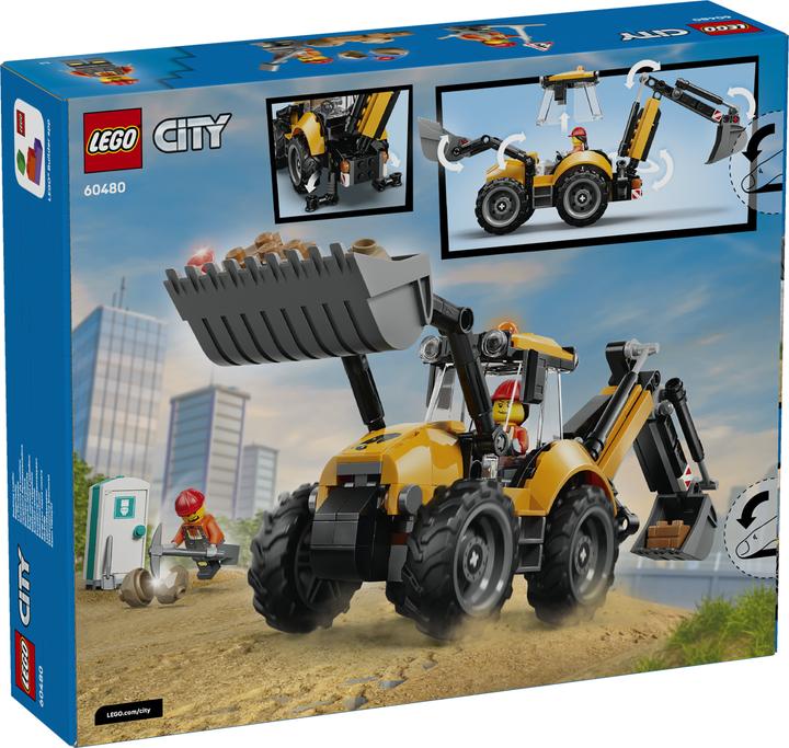 Actual product image LEGO 60480 Gelber Baggerlader