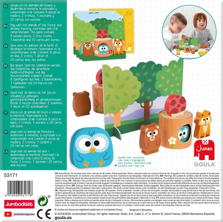 Produktbild Jumbo JUM53171 - Memo Friends, Kinderspiel, für 1-2 Spieler, ab 3 Jahren (Deutsch, 1 - 2 Spieler)