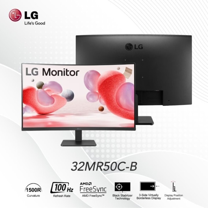 Produktbild LG 32MR50C-B (1920 x 1080 Pixel, 31.50")