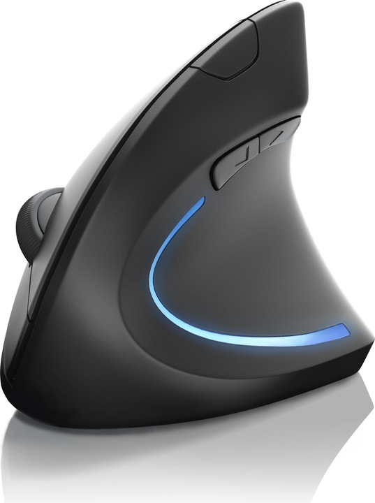 CSL Mouse verticale wireless Bluetooth - mouse verticale wireless - design ergonomico - per PC Notebook (Senza fili)