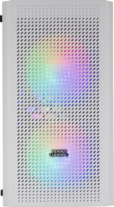 Actual product image Mars Gaming Boitier Mini Tour Micro Atx Mc300 RGB Avec Panneau Vitré (Blanc) (mATX, Mini-ITX)