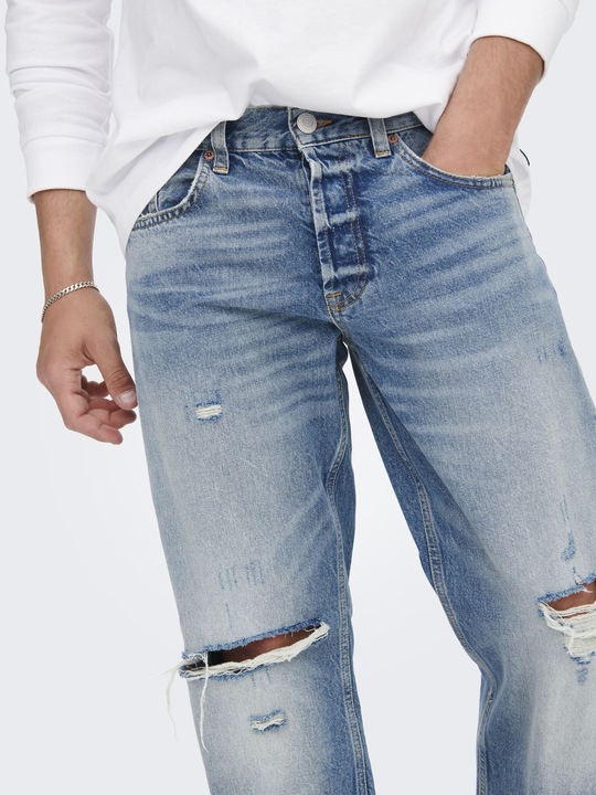 Produktbild Only & Sons ONSEDGE HELLBLAUE Loose Fit Jeans (W32/L32)