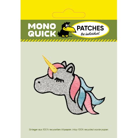Thumbnail - Mono Quick Einhorn, Applikationen, Silber