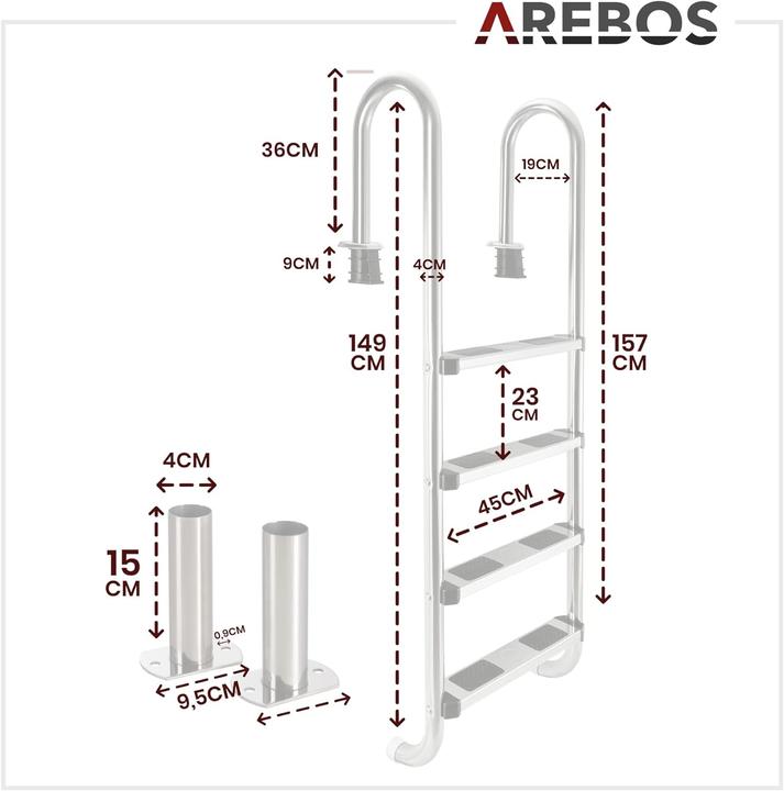 Produktbild Arebos Poolleiter