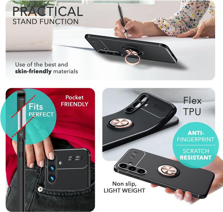 Produktbild Nalia Matte Ring Silikon Hülle (Samsung Galaxy S24)