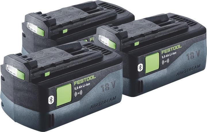 3x Festool BP 18 Li 5,0 ASI Akku 18 V 5,0 Ah ( 577660 )
