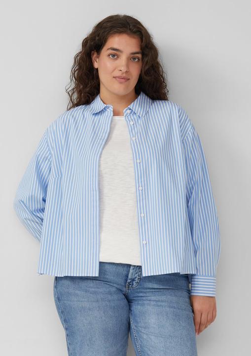 Immagine prodotto s.Oliver Bluse Gestreifte Popeline-Bluse im Boxy Fit (48)