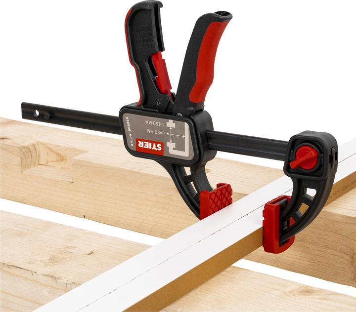 Actual product image Stier One-handed clamp 150 mm clamping width 80 mm throat depth (150 mm)