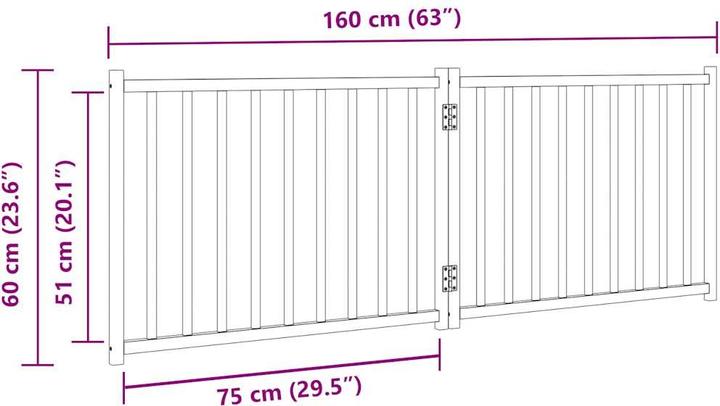 Produktbild vidaXL Hundetor