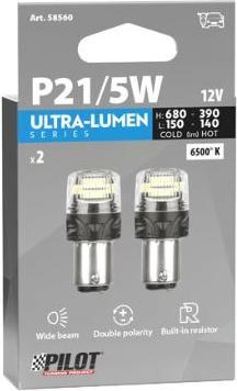 Image du produit Pilot LED-Leuchtmittel - 12V - P21/5W - Weiss - Ultra-Lumen Series (P21/5W)