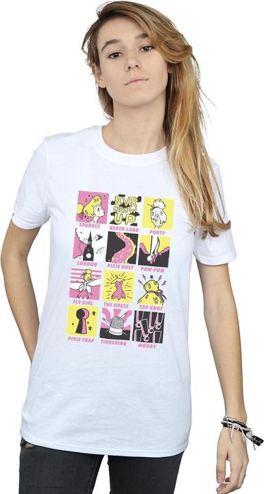 Immagine prodotto Disney Tinkerbell Squares Maglietta Ampia Donna (XXL)