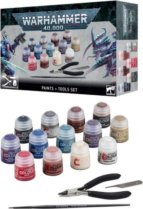 Produktbild Games Workshop Warhammer 40k - Citadel Paint & Tools Set